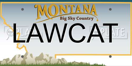 LAWCAT Montana License Plate