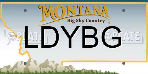 LDYBG Montana License Plate