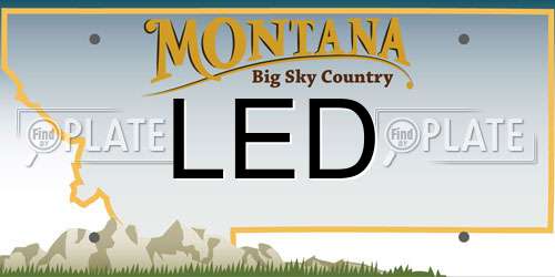LED Montana License Plate