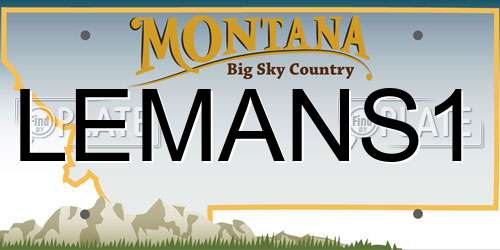 LEMANS1 Montana License Plate