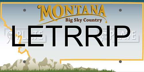 LETRRIP Montana License Plate