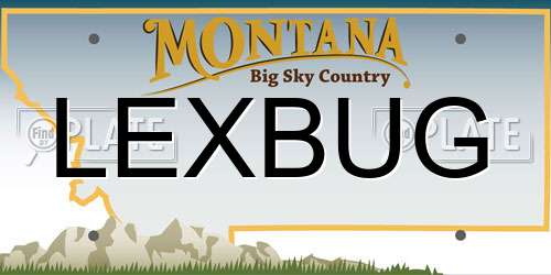 LEXBUG Montana License Plate