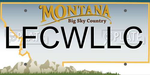 LFCWLLC Montana License Plate