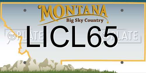 LICL65 Montana License Plate