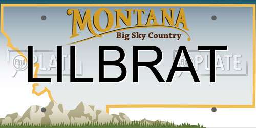 LILBRAT Montana License Plate