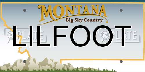 LILFOOT Montana License Plate
