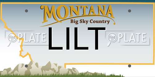 LILT Montana License Plate