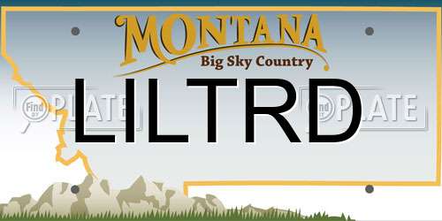 LILTRD Montana License Plate