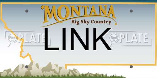 LINK Montana License Plate