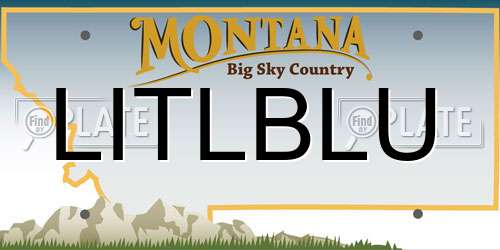 LITLBLU Montana License Plate