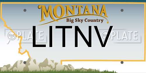 LITNV Montana License Plate