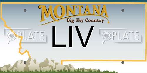 LIV Montana License Plate