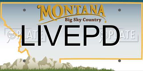 LIVEPD Montana License Plate