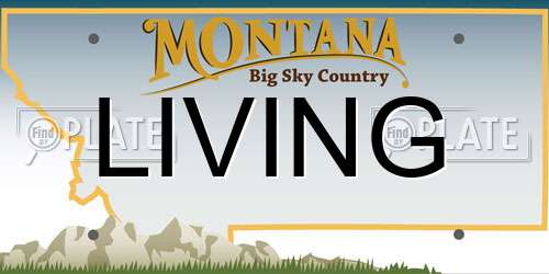 LIVING Montana License Plate