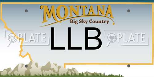 LLB Montana License Plate