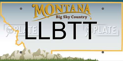 LLBTT Montana License Plate