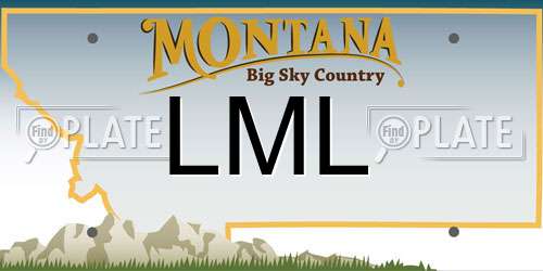 LML Montana License Plate