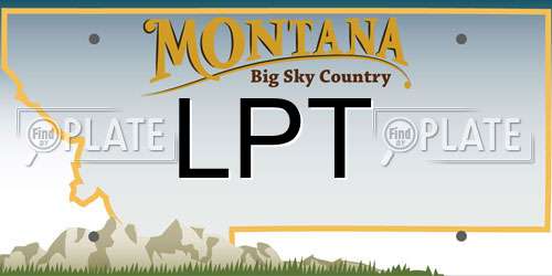 LPT Montana License Plate