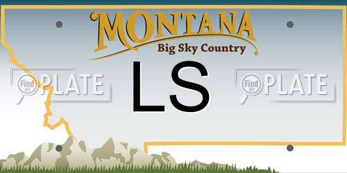 LS Montana License Plate