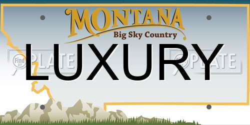 LUXURY Montana License Plate