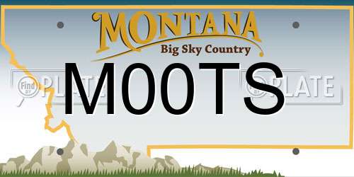 M00TS Montana License Plate
