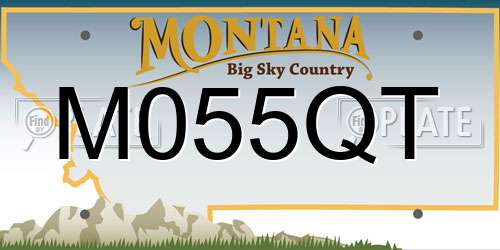 M055QT Montana License Plate