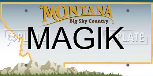 MAGIK Montana License Plate