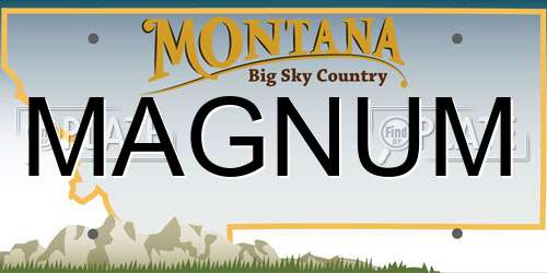 MAGNUM Montana License Plate