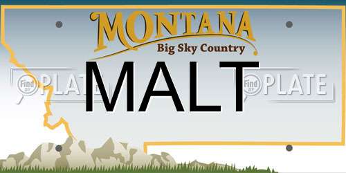 MALT Montana License Plate