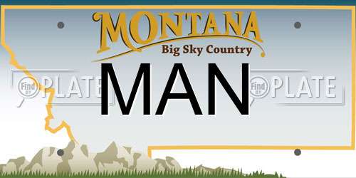 MAN Montana License Plate
