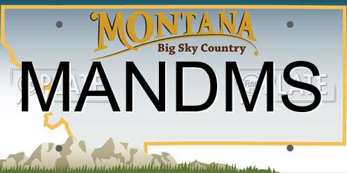 MANDMS Montana License Plate