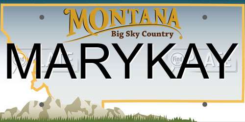 MARYKAY Montana License Plate
