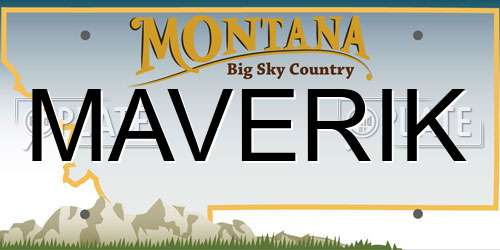 MAVERIK Montana License Plate