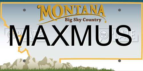 MAXMUS Montana License Plate