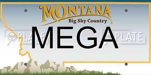 MEGA Montana License Plate