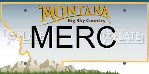 MERC Montana License Plate