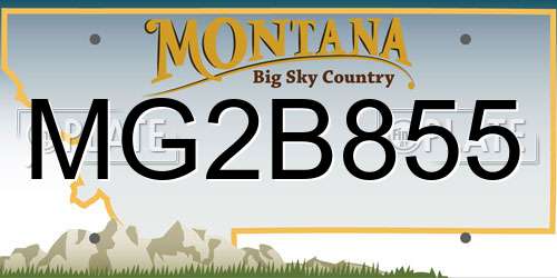 MG2B855 Montana License Plate