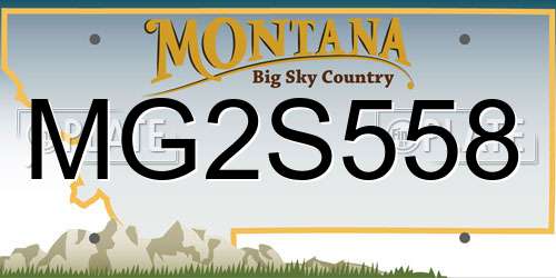 MG2S558 Montana License Plate