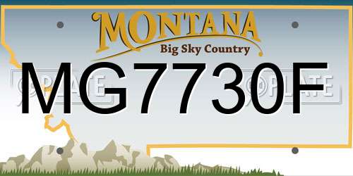 MG7730F Montana License Plate