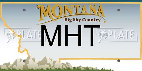 MHT Montana License Plate
