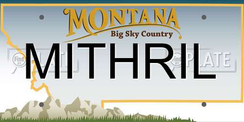 MITHRIL Montana License Plate
