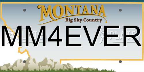 MM4EVER Montana License Plate
