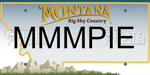 MMMPIE Montana License Plate