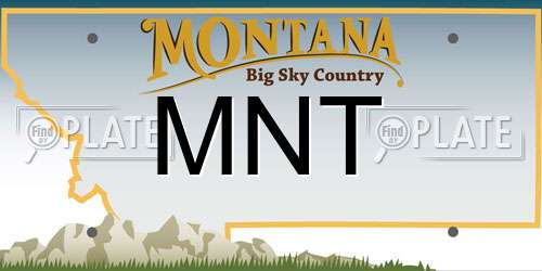 MNT Montana License Plate