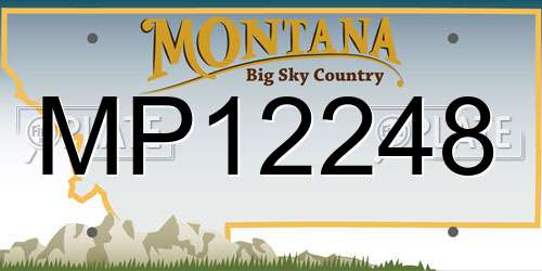 MP12248 Montana License Plate