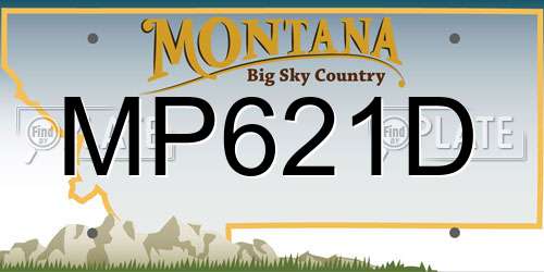 MP621D Montana License Plate
