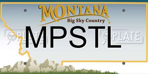 MPSTL Montana License Plate