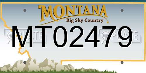 MT02479 Montana License Plate