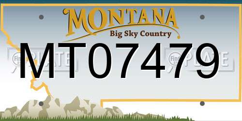 MT07479 Montana License Plate