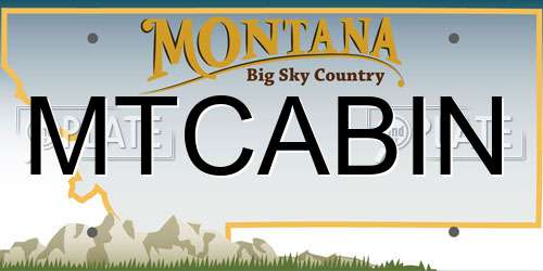 MTCABIN Montana License Plate